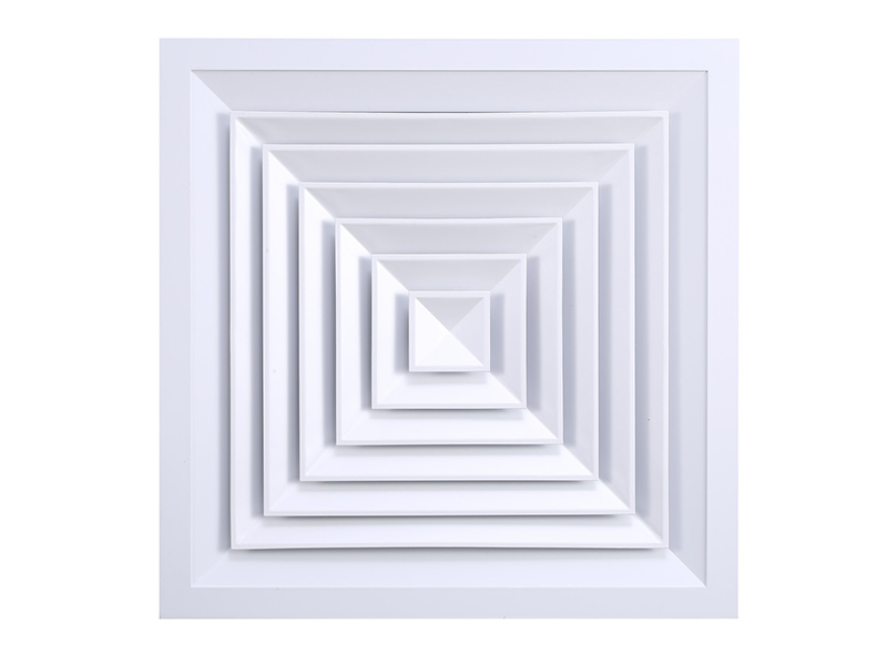Square ceiling air diffuse