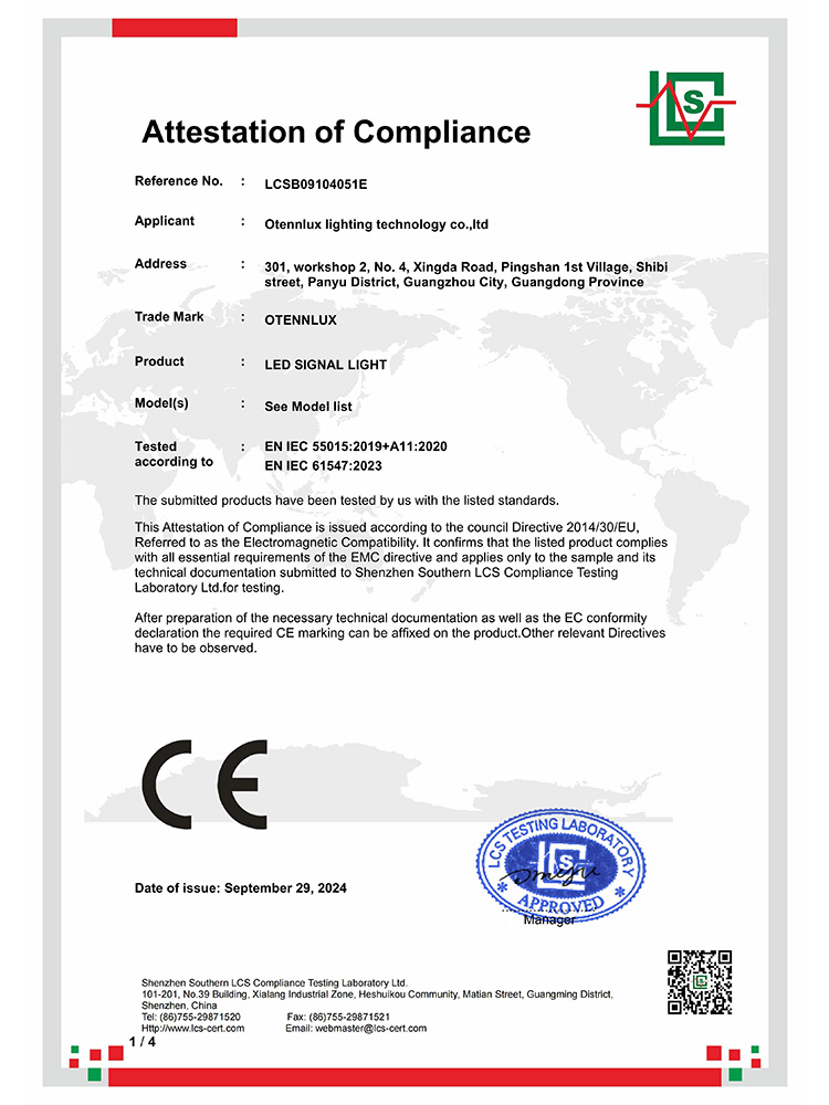 Metal alarm light CE