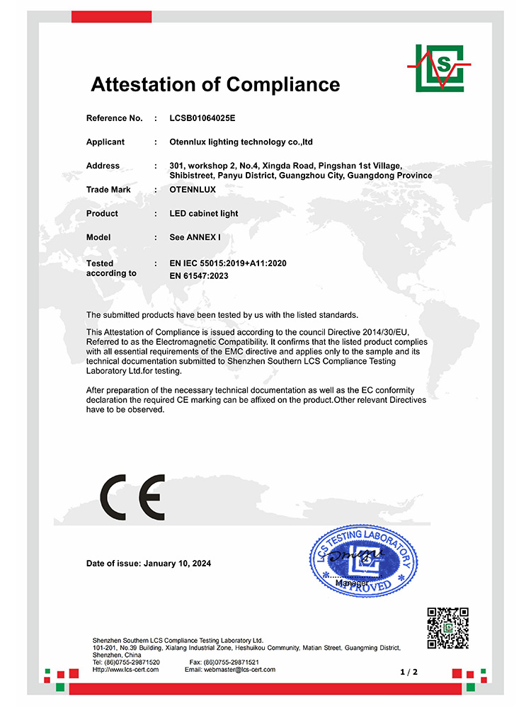 Electrical cabinet light CE